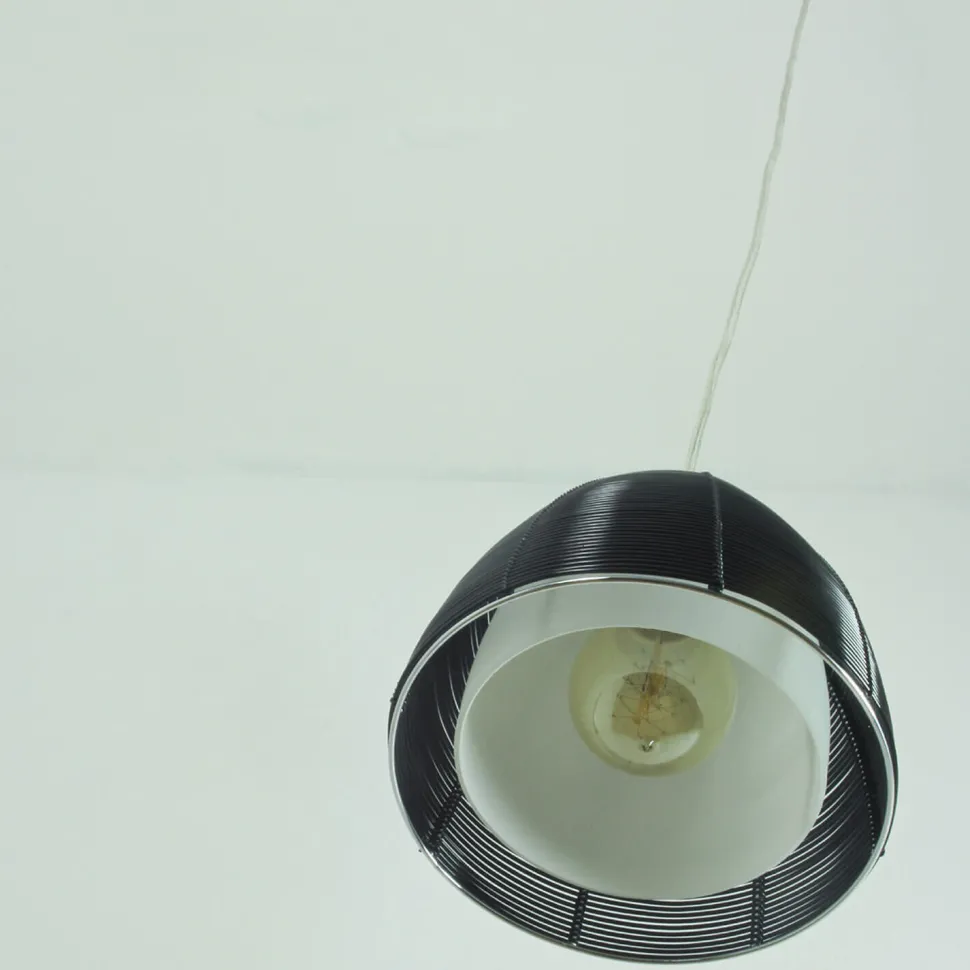 Moderne Pendelleuchte Jafar in schwarz