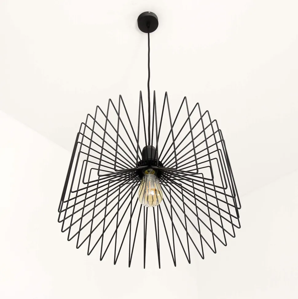 Moderne Pendelleuchte NESS schwarz