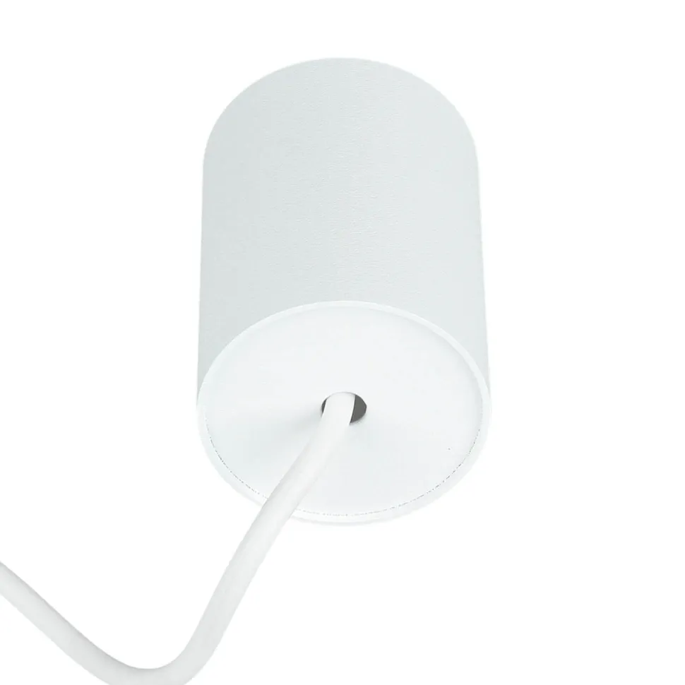 Moderne Pendelleuchte Weiß verstellbar schmal