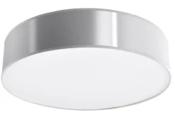 Moderne runde Deckenleuchte Deckenlampe in Grau