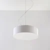 Moderne runde Pendelleuchte ATIS in Weiß