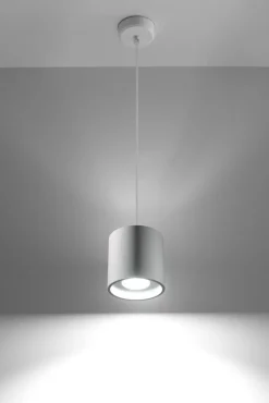 Moderne runde Pendelleuchte RODA Weiß