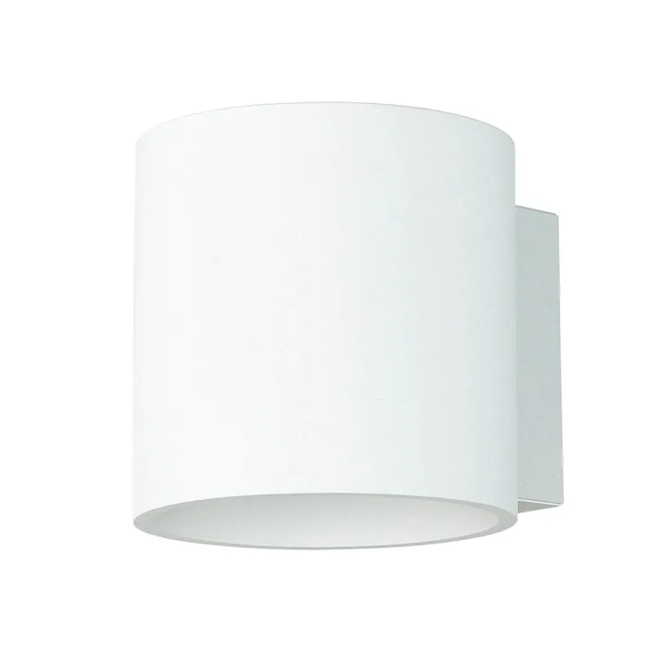 Moderne runde Wandleuchte RODA Weiß