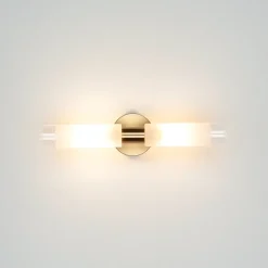 Moderne Spiegelleuchte in Messing DAVILA