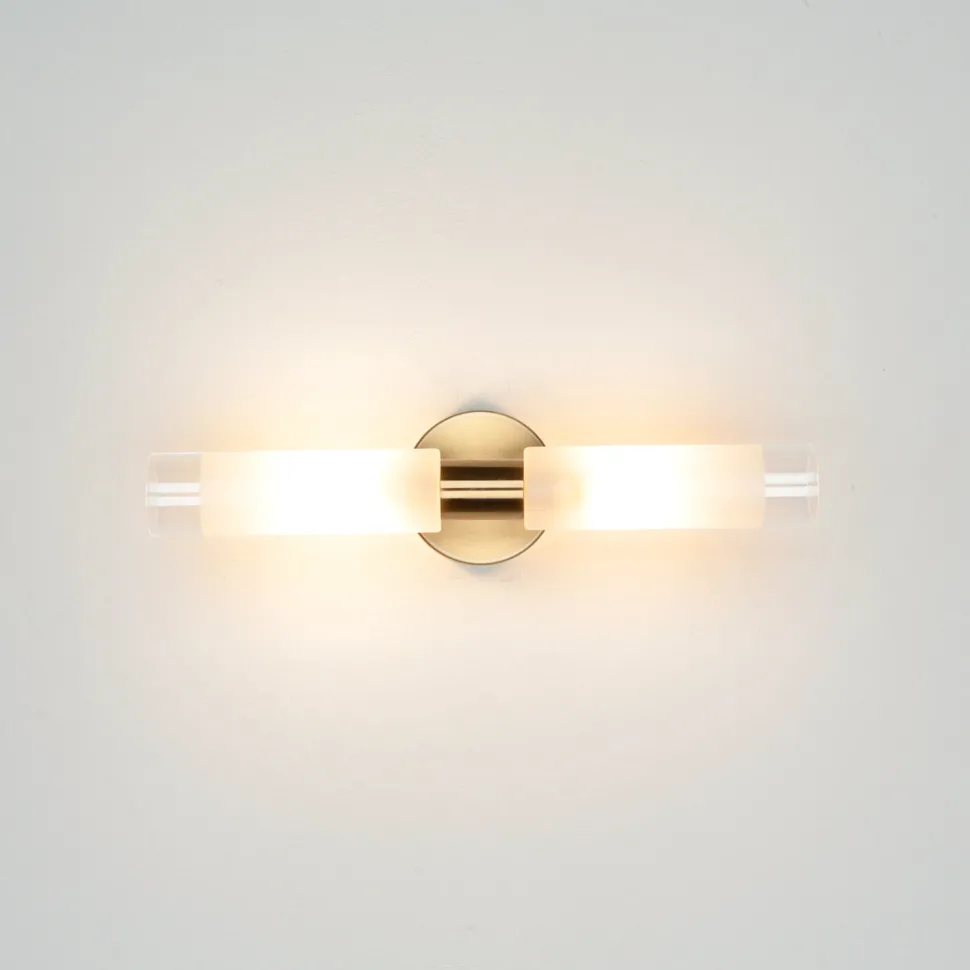 Moderne Spiegelleuchte in Messing DAVILA