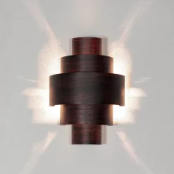 Moderne Wandlampe Braun Lichtmuster CAMILLO