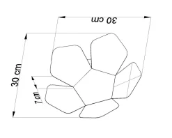 Moderne Wandlampe Schwarz Lichteffekt Metall dekorativ