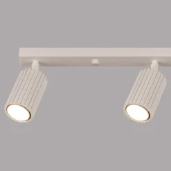 Moderner Deckenstrahler 4-flammig GU10 B: 81 cm in Creme