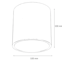 Moderner runder Aufbaustrahler RODA