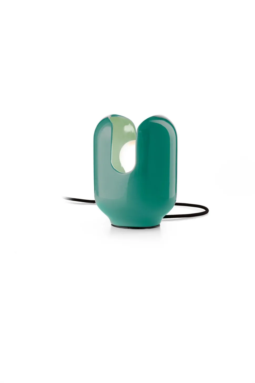 Nachttischlampe Keramik 14,5 cm breit 20 cm hoch Türkis