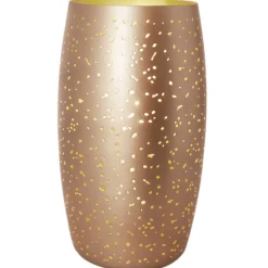 Nachttischlampe Metall E27 26 cm in Gold dekorativ GITTE