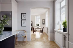 Nachttischlampe Metall Stoff 48,5 cm hoch E27 Gold Weiß