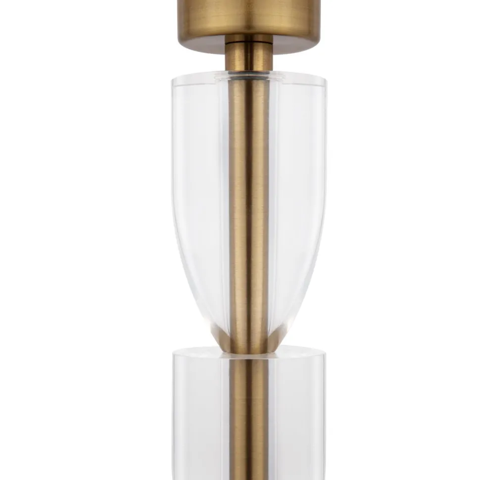 Nachttischlampe Metall Stoff E27 47 cm hoch rund ROSA