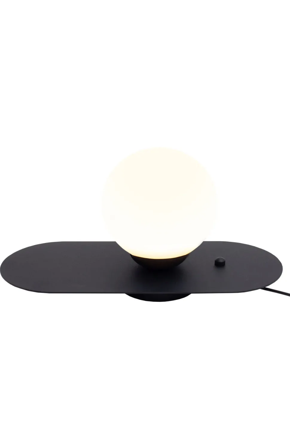 Nachttischlampe mit Schalter Glas Metall E27 22 cm