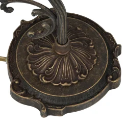 Nachttischlampe Weiß Messing