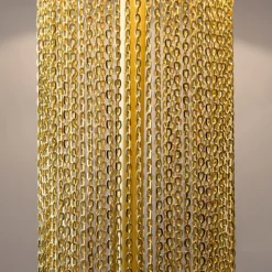 Nachttischleuchte Edelstahl Stoff 47 cm in Gold Weiß