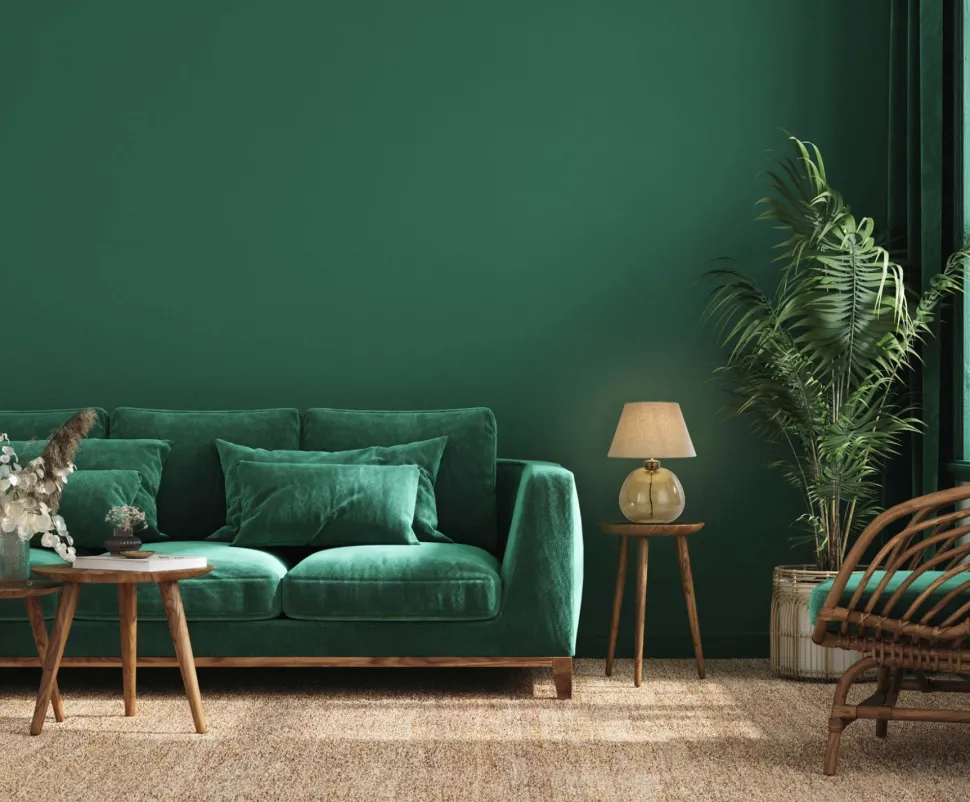 Nachttischleuchte Glassockel Stoffschirm E27 56,5 cm