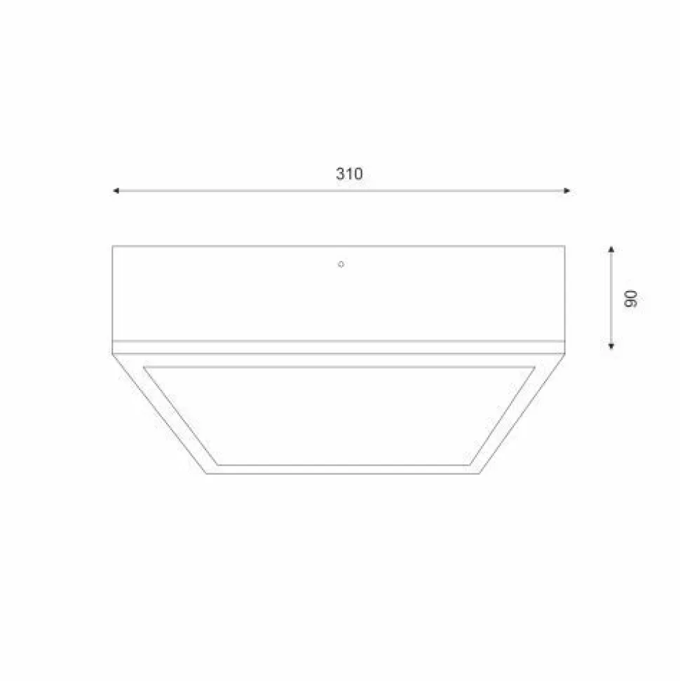 Natürliche Deckenlampe Eiche Glas L:31 cm E27 2-flmg