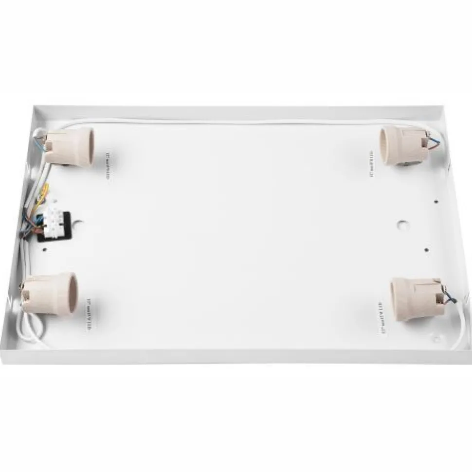 Natürliche Deckenlampe Pinie Glas B:45 cm E27 4-flmg