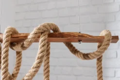 Natürliche Pendelleuchte Natur 5-flammig L:90 cm E27