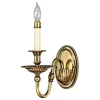 Opulente Wandlampe CANDELA 3 Messing massiv Barock