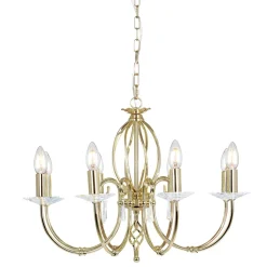 Opulenter Kronleuchter CANDELA in Messing Klassisch