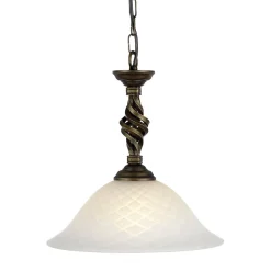 Pendellampe ANOUK Ø34cm Antik Gold kürzbar Lampe