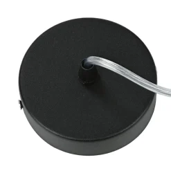 Pendellampe Rot Gold Retro Ø50cm Esstisch Stoff