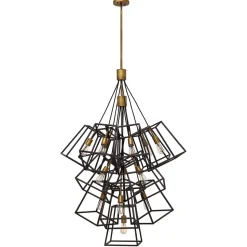 Pendellampe TORRE in Bronze Ø85cm kürzbar Leuchte