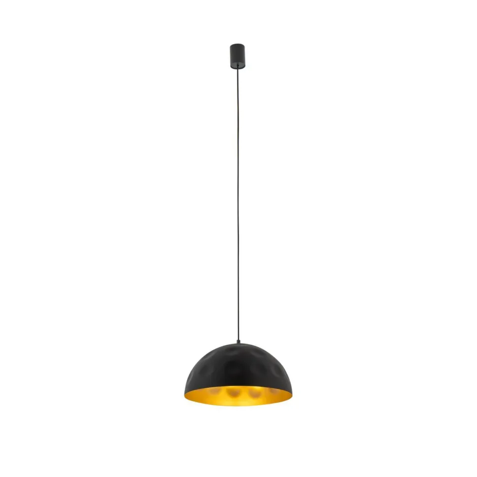 Pendelleuchte Ø 33 cm E27 in Schwarz Gold matt