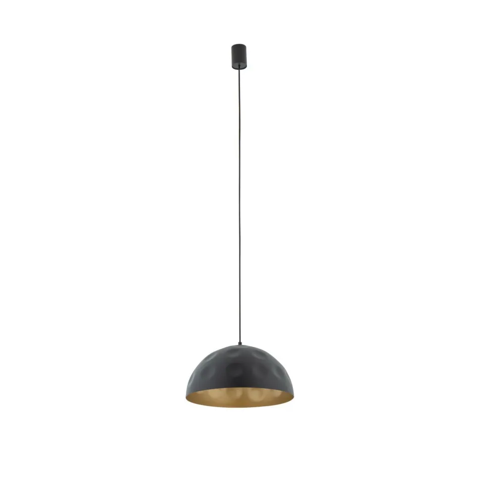 Pendelleuchte Ø 33 cm E27 in Schwarz Gold matt