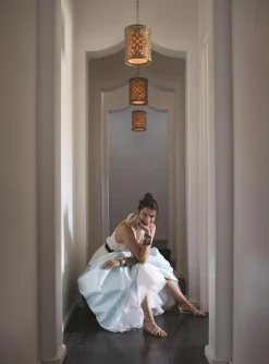 Pendelleuchte ADORNO Metall Leinen Vintage Design