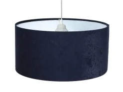 Pendelleuchte AIMEE Dunkelblau Weiß Retro rund