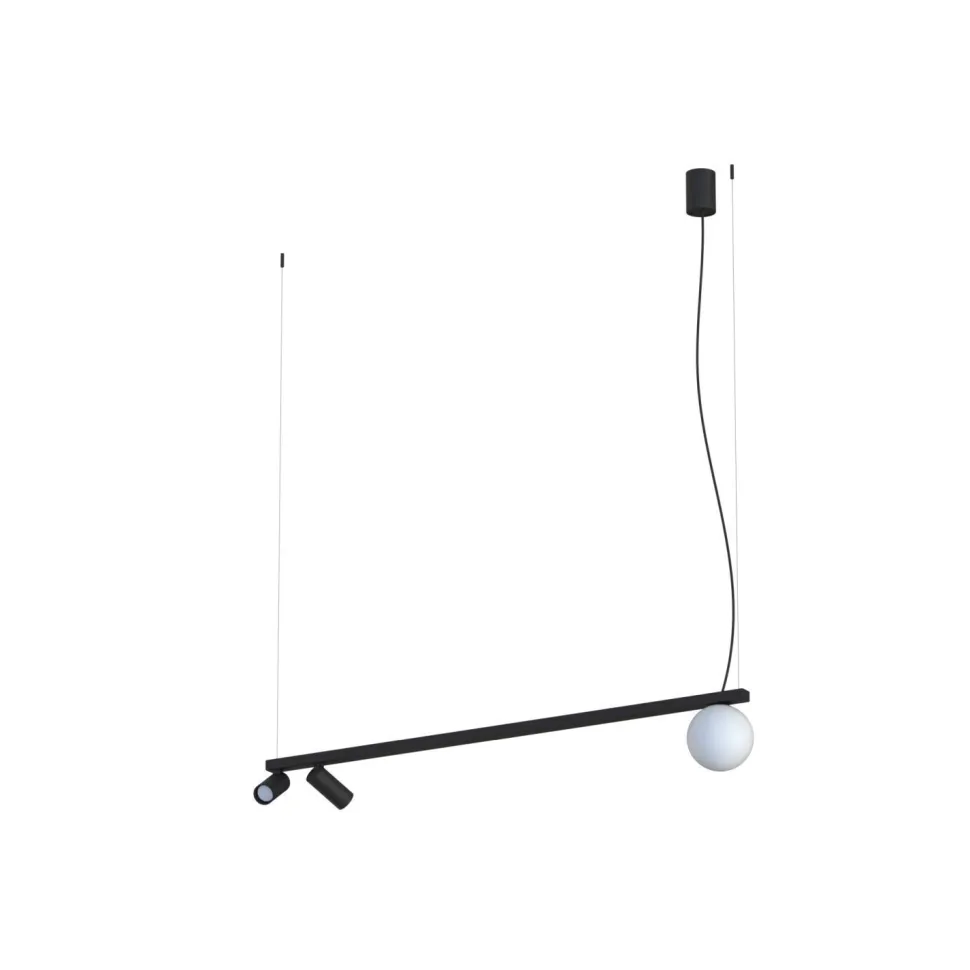 Pendelleuchte Aluminium Glas 107 cm GU10 G9 blendarm