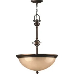 Pendelleuchte ANABELL 7 Bronze kürzbar Ø53cm Lampe