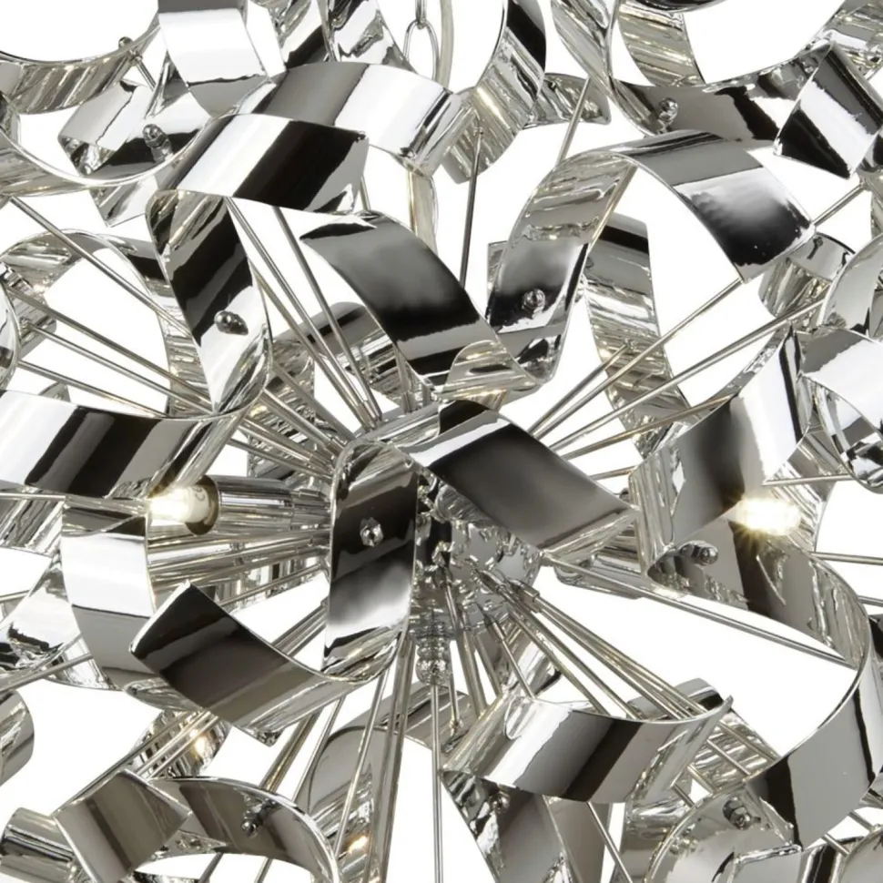 Pendelleuchte Chrom D: 60 cm Metall 6x G9 dekorativ