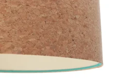 Pendelleuchte E27 Ø 50 cm rund Kork Lampenschirm