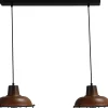 Pendelleuchte E27 DI PANNA in Rost Braun