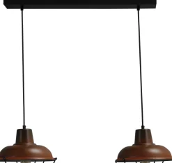 Pendelleuchte E27 DI PANNA in Rost Braun