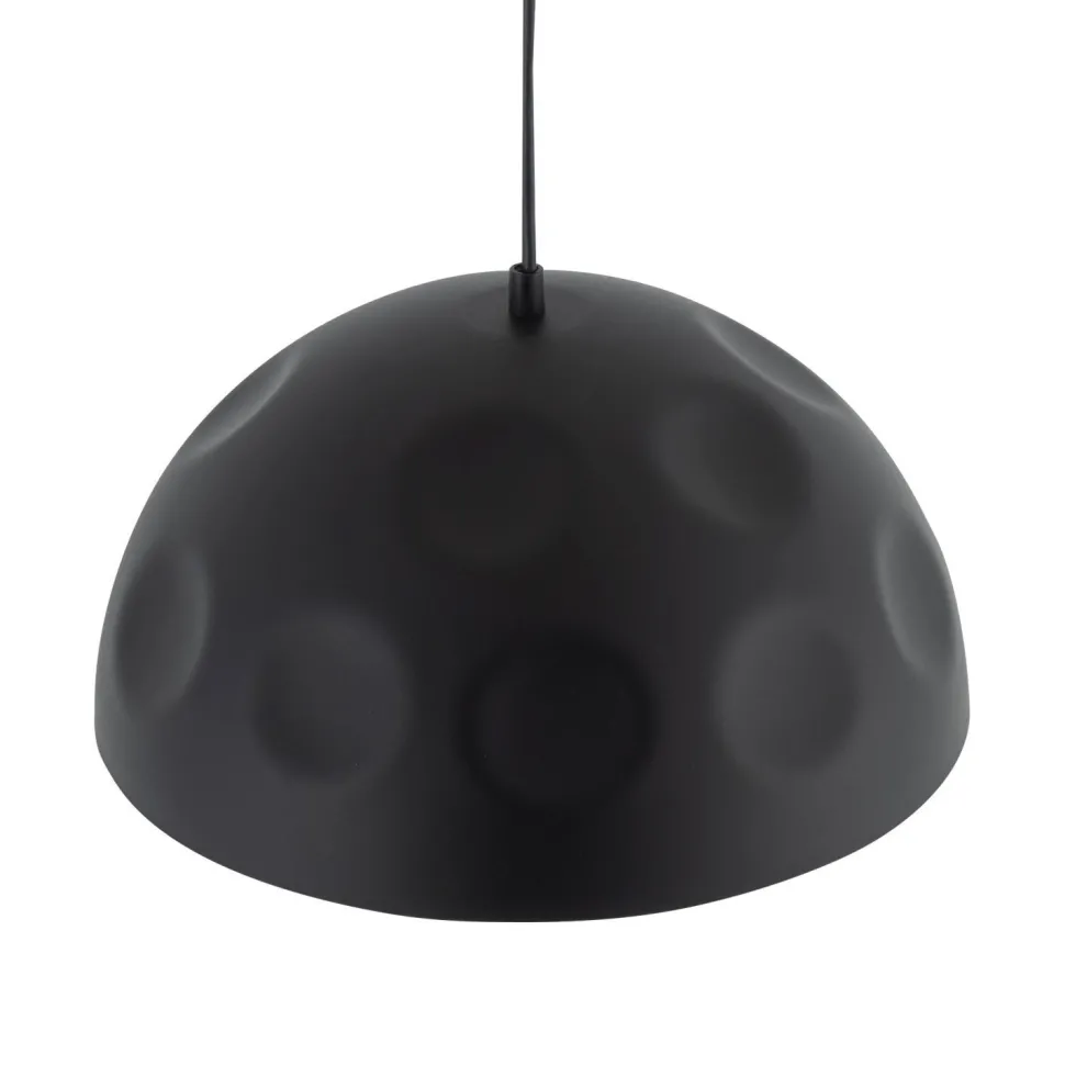 Pendelleuchte E27 in Schwarz Gold matt Ø 50 cm