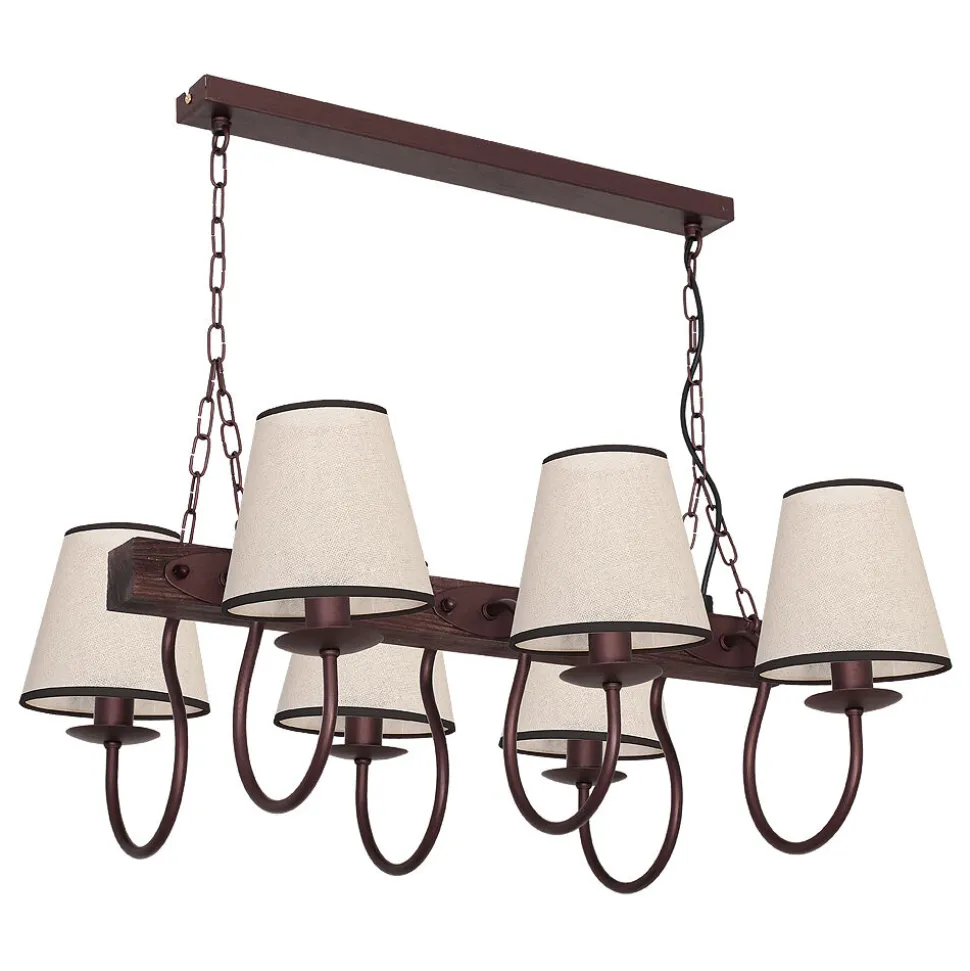 Pendelleuchte E14 rustikal in Beige