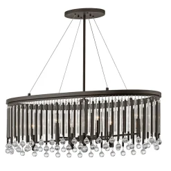 Pendelleuchte EDIN Kristall L:92cm kürzbar Lampe