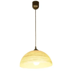 Pendelleuchte FERA Gold Retro rund Esstisch