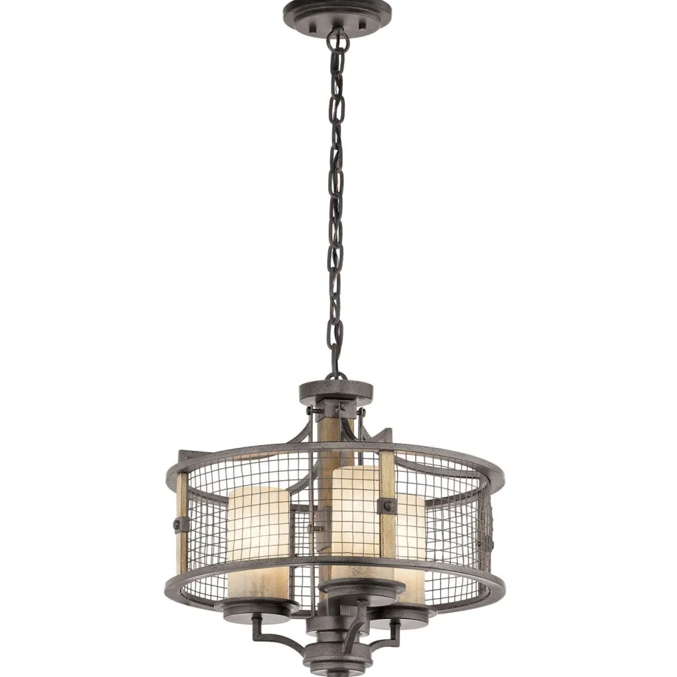 Pendelleuchte für Esszimmer Eisen Stein verstellbar