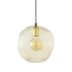 Pendelleuchte Glas Kugelschirm E27 elegant BOSTA