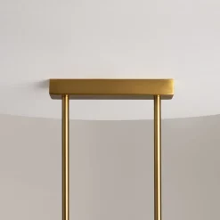 Pendelleuchte Glas Metall G9 H: max. 84,4 cm in Messing