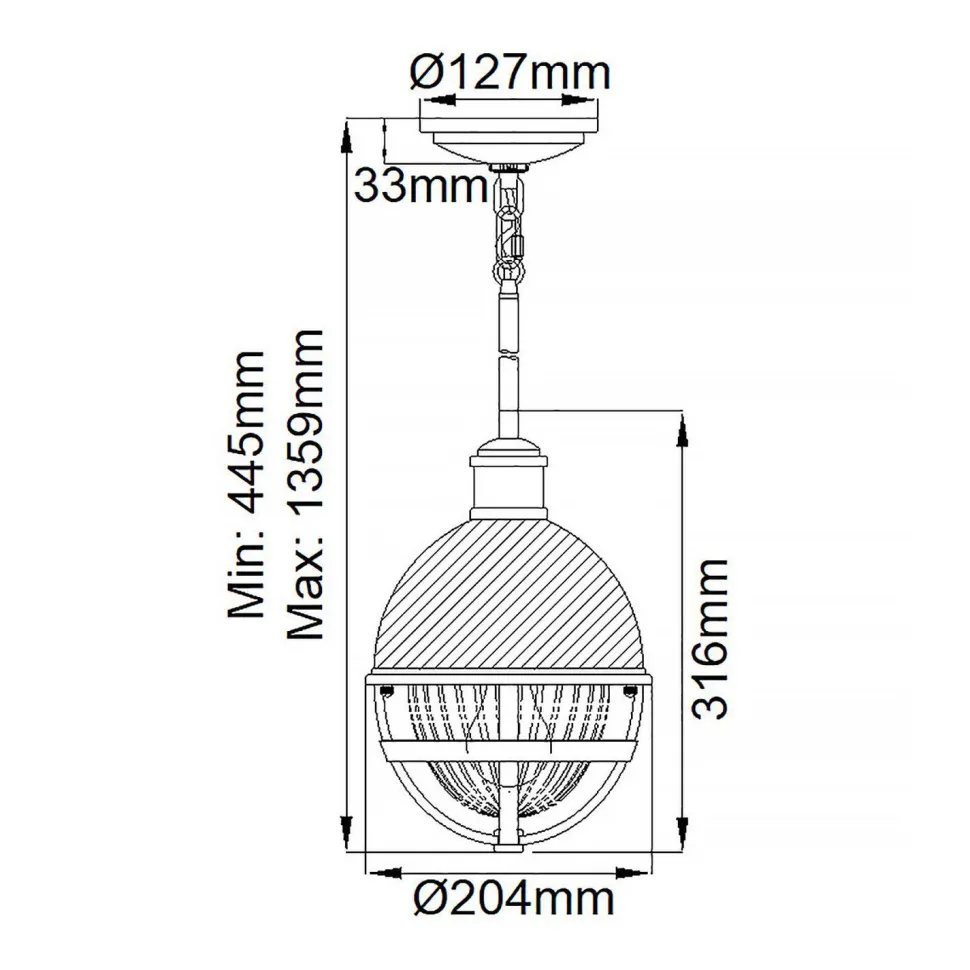 Pendelleuchte Glas Metall E27 Ø 20,4 cm in Messing Weiß