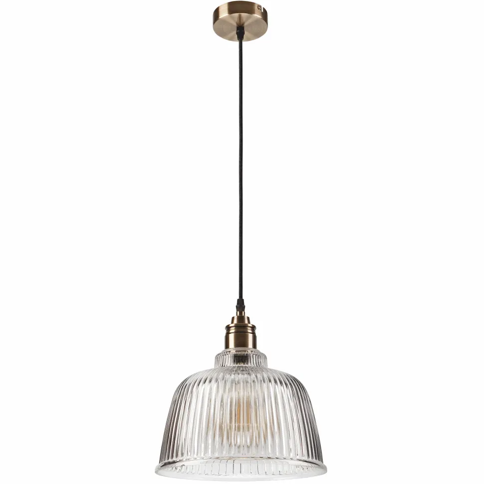 Pendelleuchte Glas Metall E27 Ø 28 cm Vintage Esszimmer