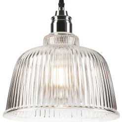 Pendelleuchte Glas Metall E27 Ø 28 cm Vintage Esszimmer