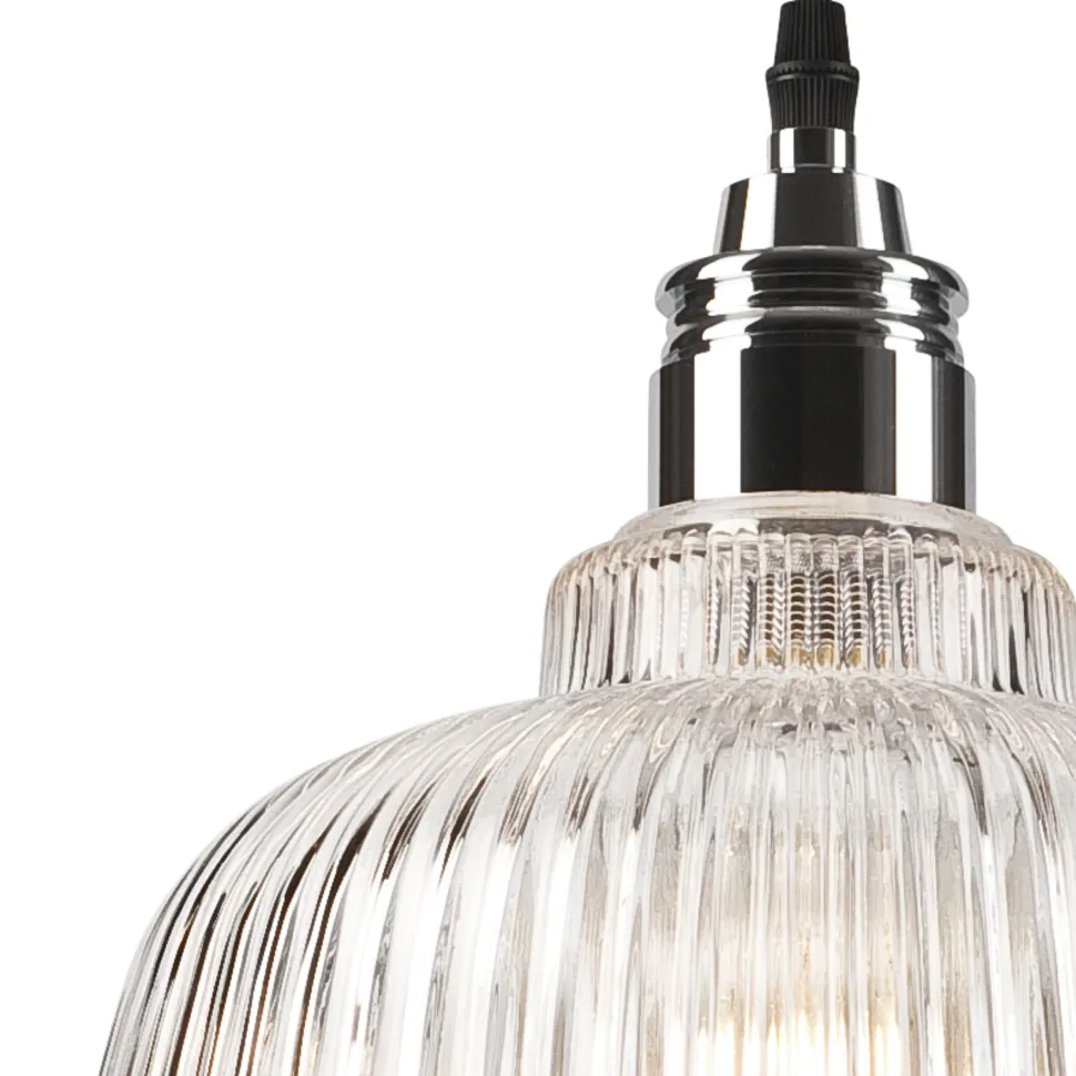 Pendelleuchte Glas Metall E27 Ø 28 cm Vintage Esszimmer